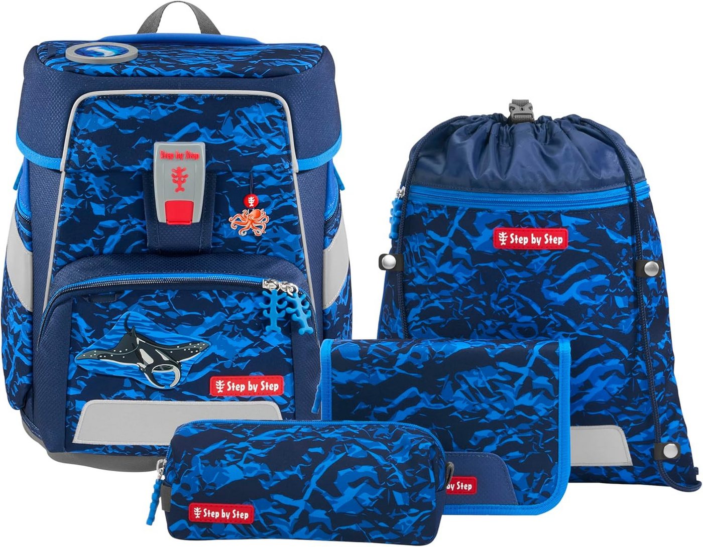 Step by Step Schulranzen Step by Step 138040 SPACE Schulranzen-Set "Manta Rio", 5-teilig von Step by Step