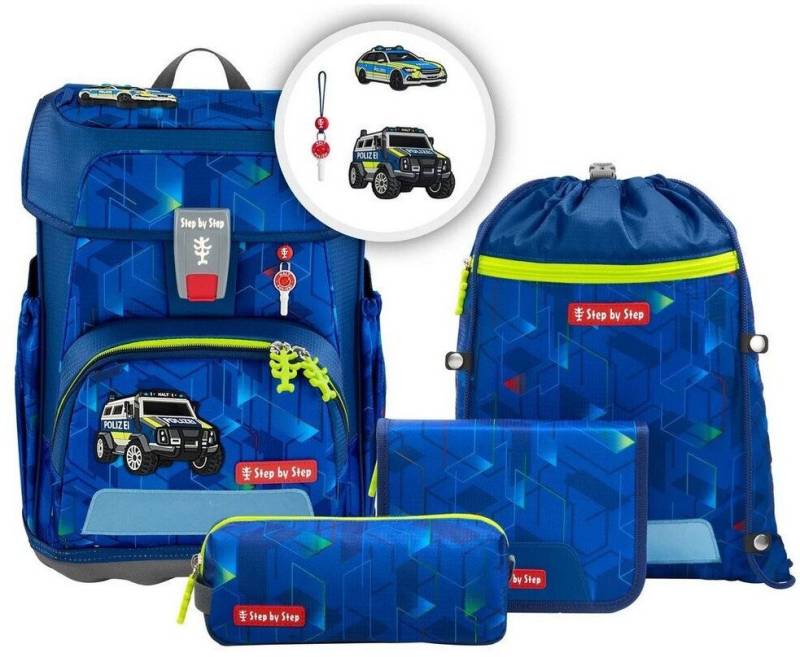 Step by Step Schulranzen Step by Step 138047 CLOUD Schulranzen-Set "Police Truck Charly", 5-tei von Step by Step