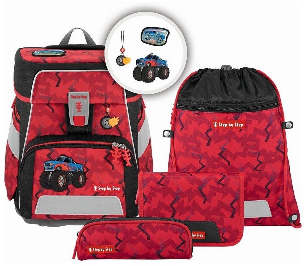 Step by Step Schulranzen Step by Step 213413 SPACE Schulranzen-Set "Monster Truck Rocky", 5-tei von Step by Step