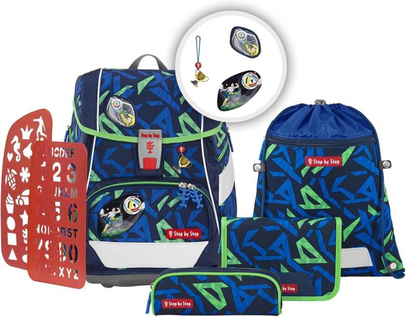 Step by Step Schulranzen Step by Step 213415 2IN1 PLUS Schulranzen-Set "Soccer Ben", 6-teilig von Step by Step