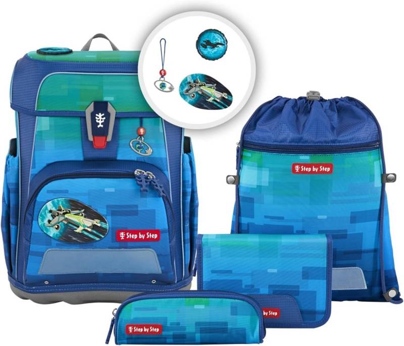 Step by Step Schulranzen Step by Step 213432 CLOUD OCEAN Schulranzen-Set "Space Craft Spike", 5 von Step by Step