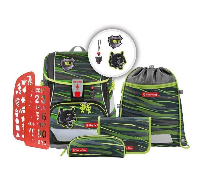 Step by Step Schulranzen Step by Step 2IN1 PLUS Schulranzen-Set "Wild Cat Chiko", 6-teilig von Step by Step
