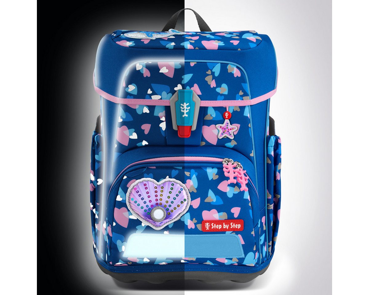 Step by Step Schulranzen Step by Step CLOUD REFLECT Schulranzen-Set "Seashell Pearl", 5-teilig von Step by Step