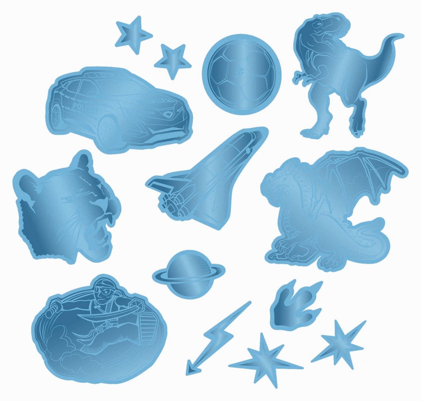 Step by Step Schulranzen Step by Step Reflektierendes Sticker-Set Blau"" von Step by Step