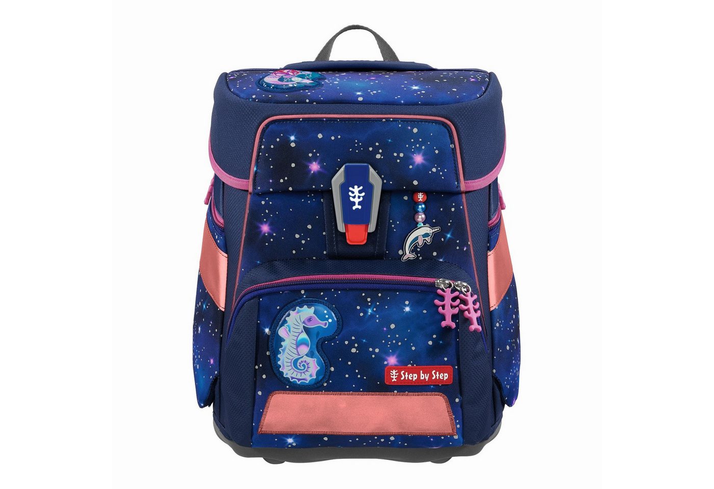 Step by Step Schulranzen Step by Step SPACE REFLECT Star Seahorse Zoe,Schulranzen-Set 5-teilig von Step by Step