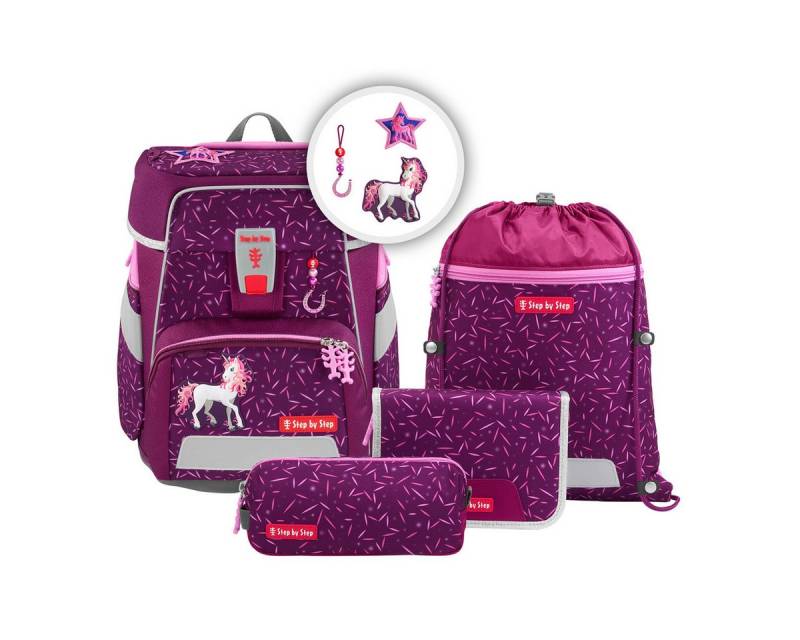 Step by Step Schulranzen Step by Step SPACE Schulranzen-Set "Pretty Unicorn Nuala", 5-teilig von Step by Step