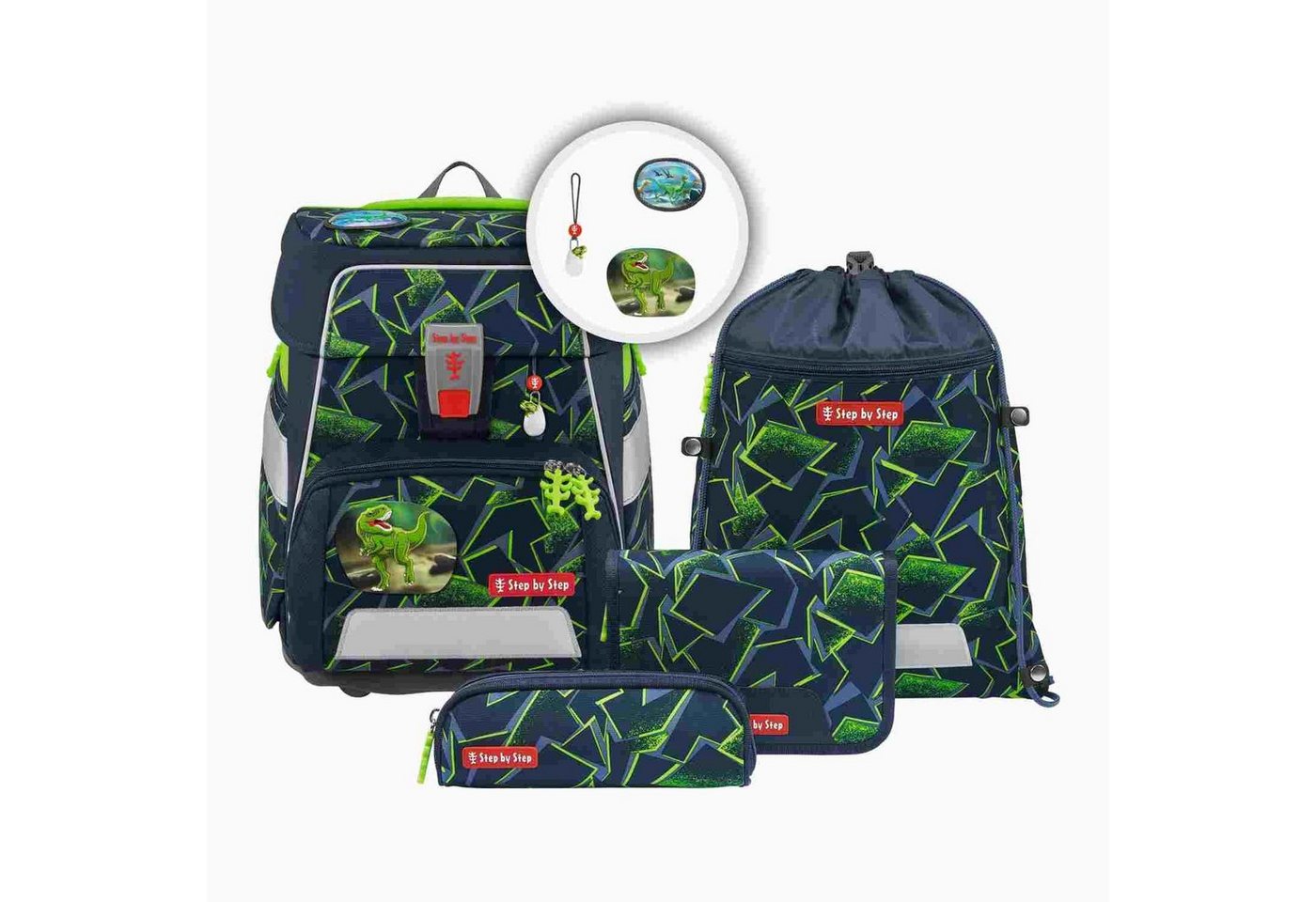 Step by Step Schulrucksack Step by Step SPACE Schulranzen-Set "Wild T-Rex Taro", 5-teilig Step by Step Schulrucksack Step by Step SPACE Schulranzen-Set "Wild T-Rex Taro", 5-teilig von Step by Step