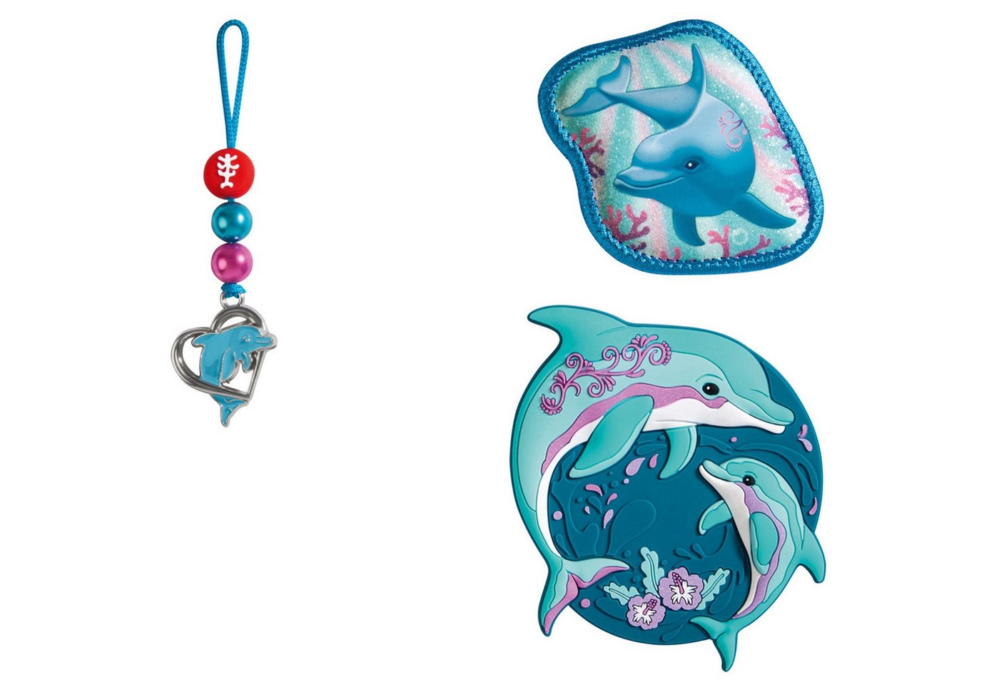 Step by Step Schulranzen Zubehör-Set "Magic Mags" (Dolphin Finja) von Step by Step