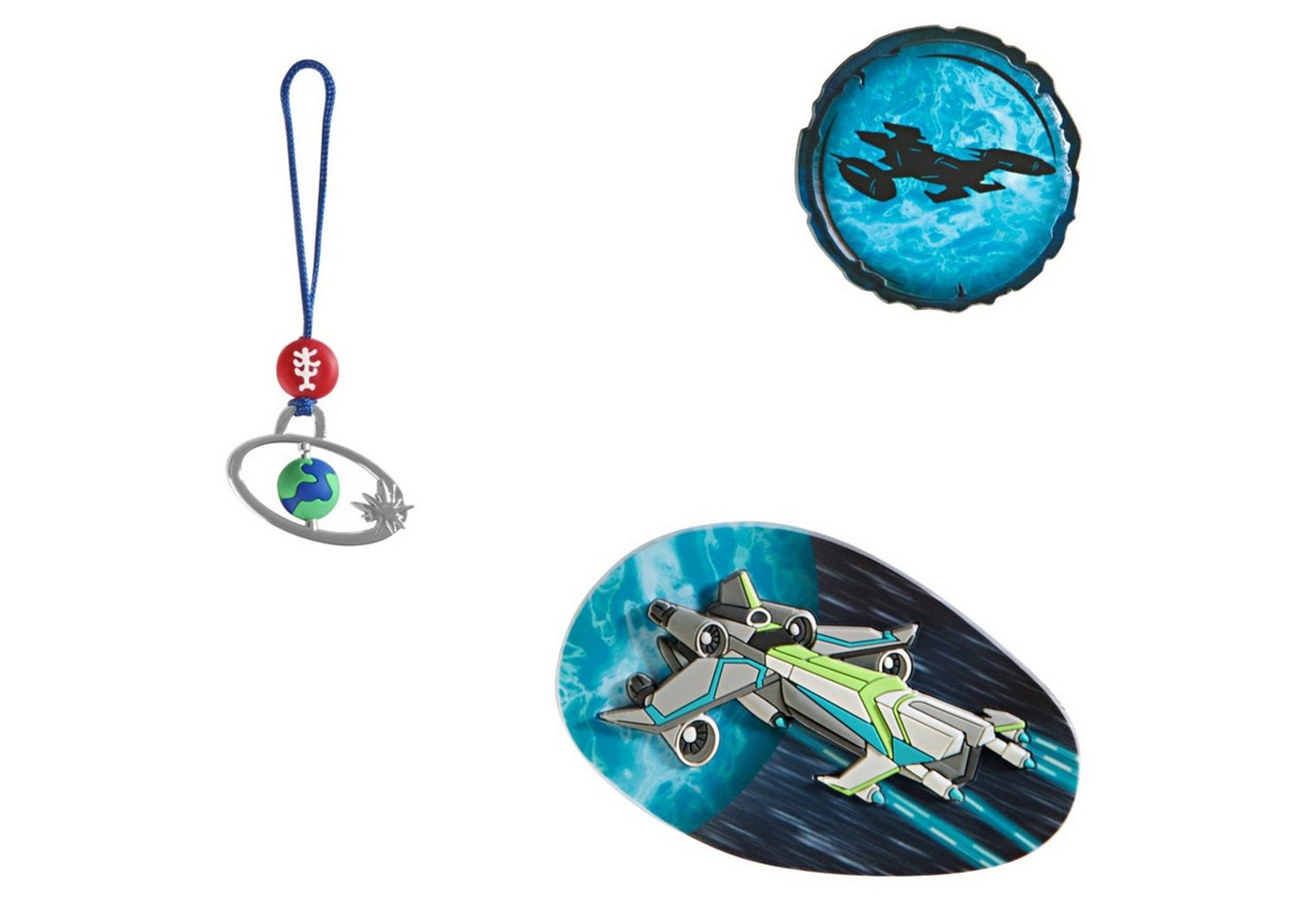 Step by Step Schulranzen Zubehör-Set "Magic Mags" (Space Craft Spike) von Step by Step