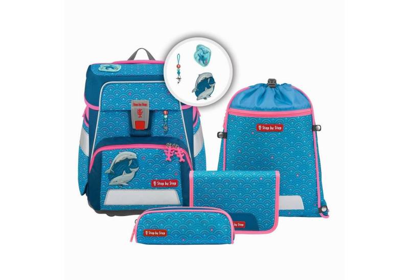 Step by Step Schulranzen SPACE Schulranzen-Set Dolphin Pippa 5-teilig von Step by Step