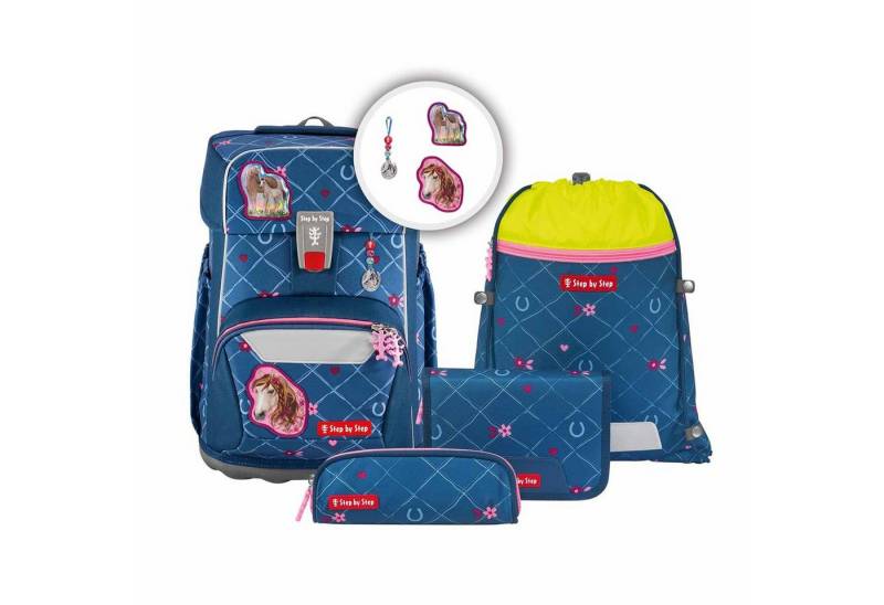 Step by Step Schulranzen GIANT Schulranzen-Set Horse Lima 5-tlg. von Step by Step