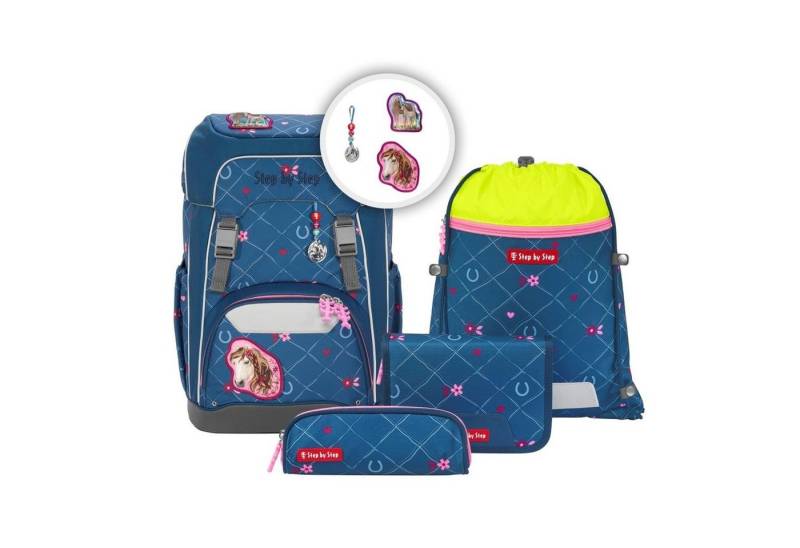 Step by Step Schulranzen Step by Step Giant Horse Lima Schulranzen-Set 5-teilig von Step by Step