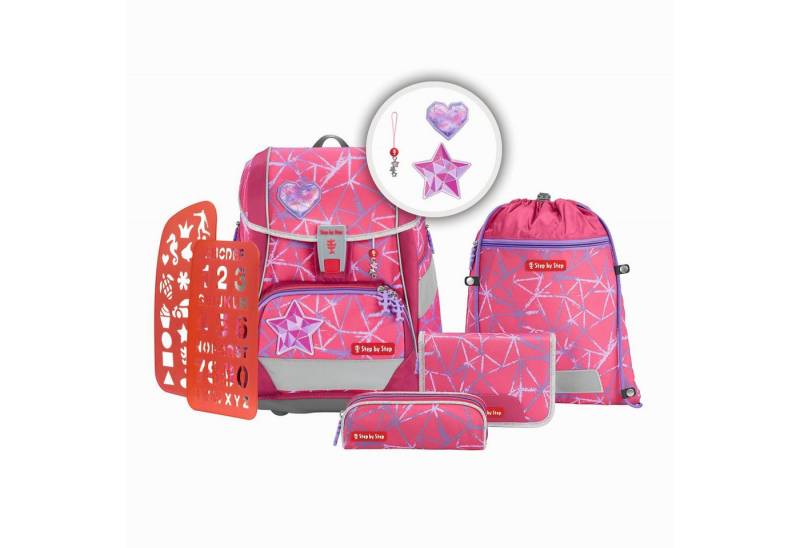 Step by Step Schulrucksack Step by Step 2IN1 PLUS Schulranzen-Set "Star Stella", 6-teilig von Step by Step