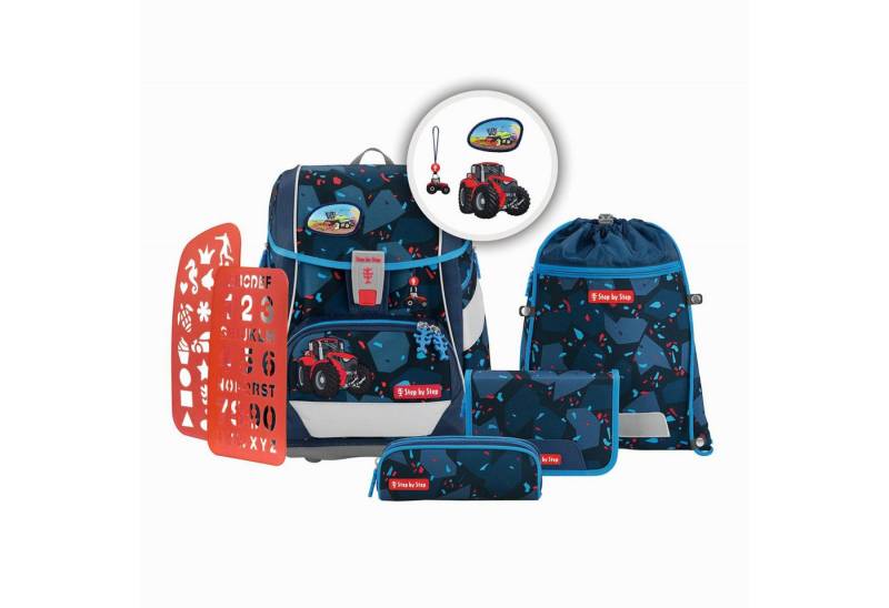 Step by Step Schulrucksack Step by Step 2IN1 PLUS Schulranzen-Set "Tractor Freddy", 6-teilig von Step by Step
