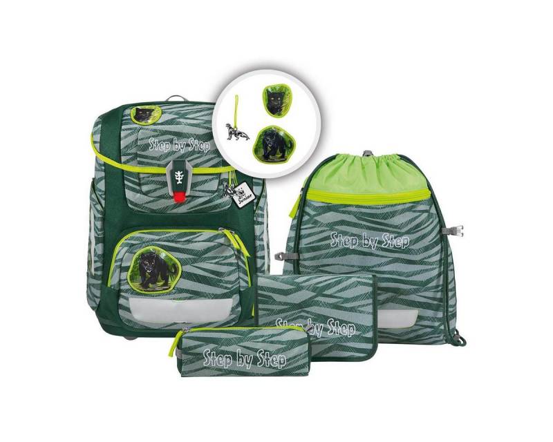 Step by Step Schulrucksack Step by Step CIRCLE Schulranzen-Set 5-teilig Jungle Cat Chiko von Step by Step