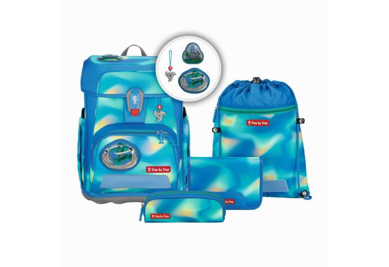 Step by Step Schulrucksack Step by Step CLOUD FLASH Schulranzen-Set "Ninja Zazu", 5-teilig von Step by Step