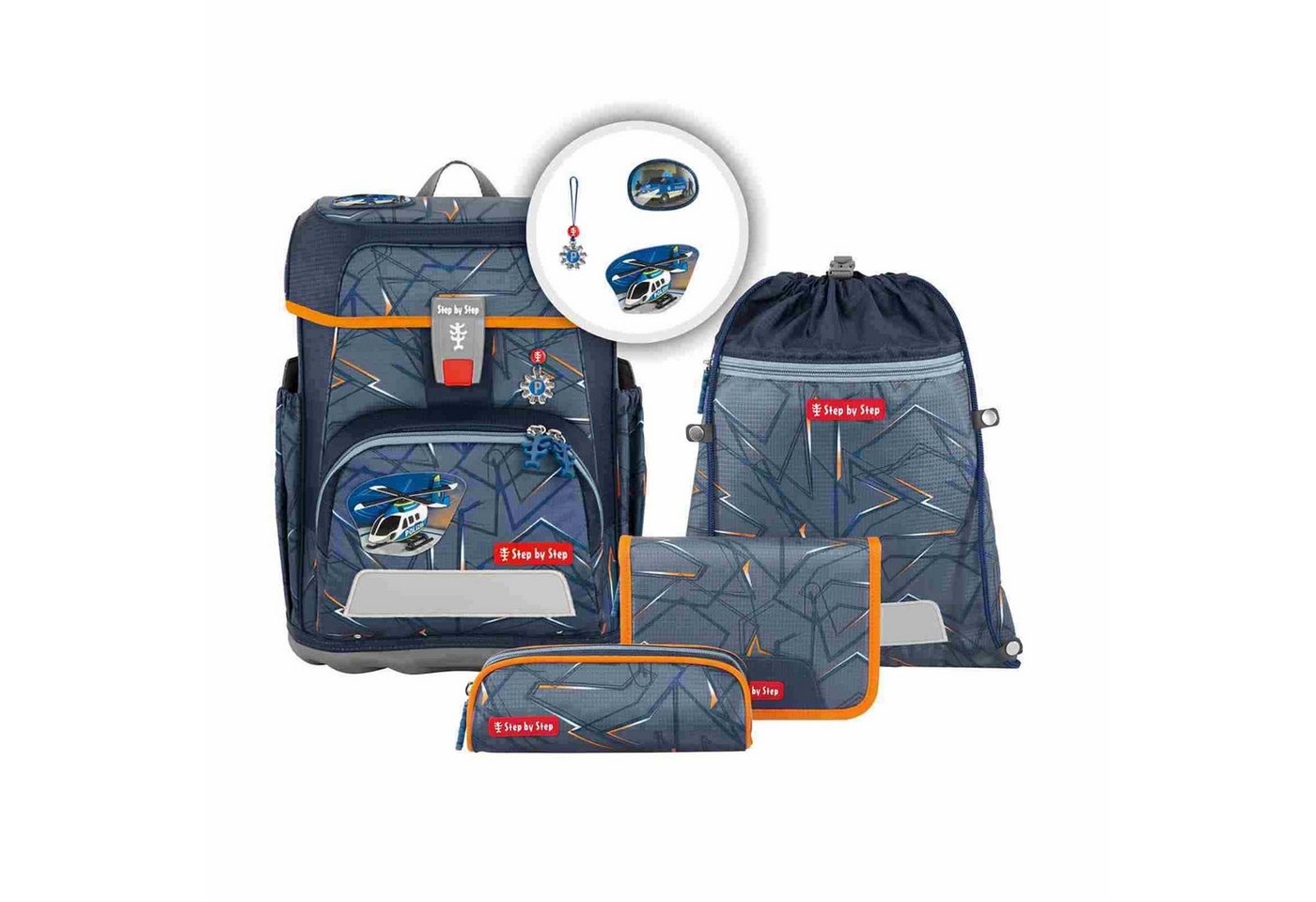 Step by Step Schulrucksack Step by Step CLOUD Schulranzen-Set "Helicopter Sam", 5-teilig Step by Step Schulrucksack Step by Step CLOUD Schulranzen-Set "Helicopter Sam", 5-teilig von Step by Step