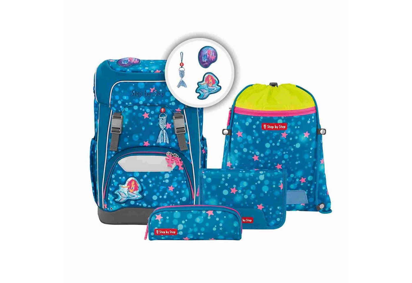 Step by Step Schulrucksack Step by Step GIANT Schulrucksack-Set "Mermaid Lola", 5-teilig Step by Step Schulrucksack Step by Step GIANT Schulrucksack-Set "Mermaid Lola", 5-teilig von Step by Step