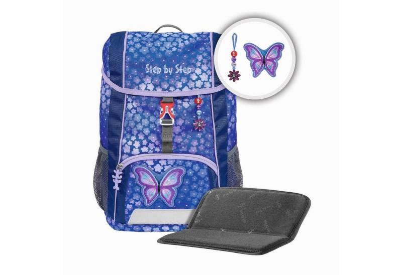 Step by Step Schulrucksack Step by Step KID Rucksack-Set Butterfly Maja 3-teilig von Step by Step
