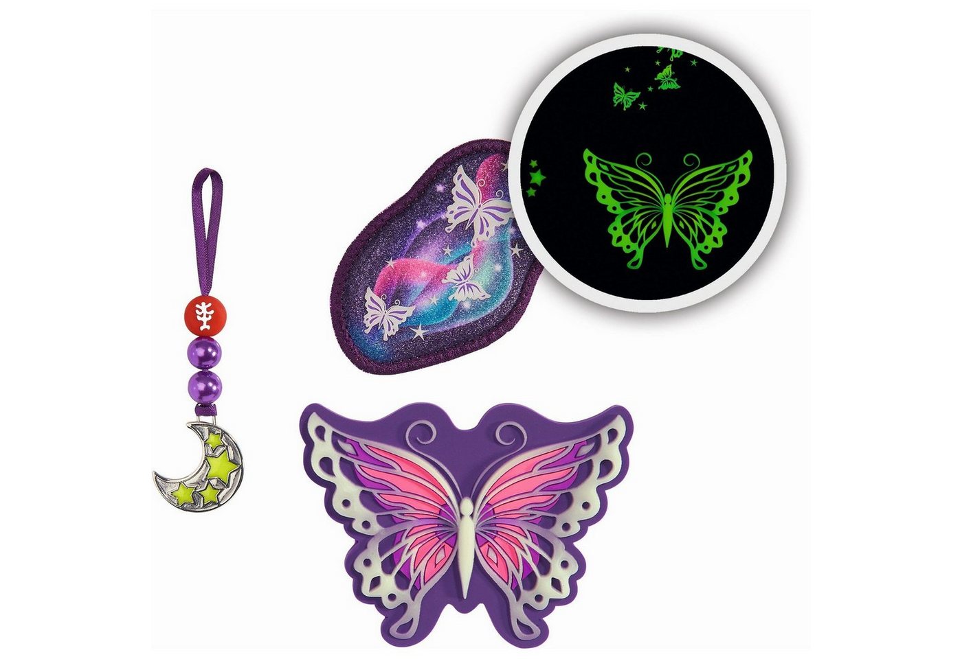 Step by Step Schulrucksack Step by Step MAGIC MAGS GLOW Butterfly Night von Step by Step