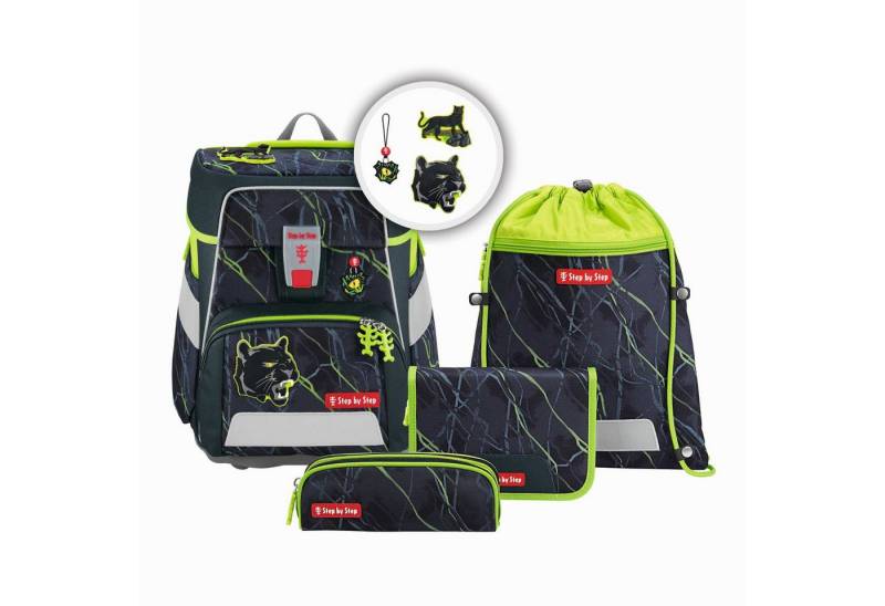 Step by Step Schulrucksack Step by Step SPACE Schulranzen-Set "Danger Cat Chiko", 5-teilig von Step by Step