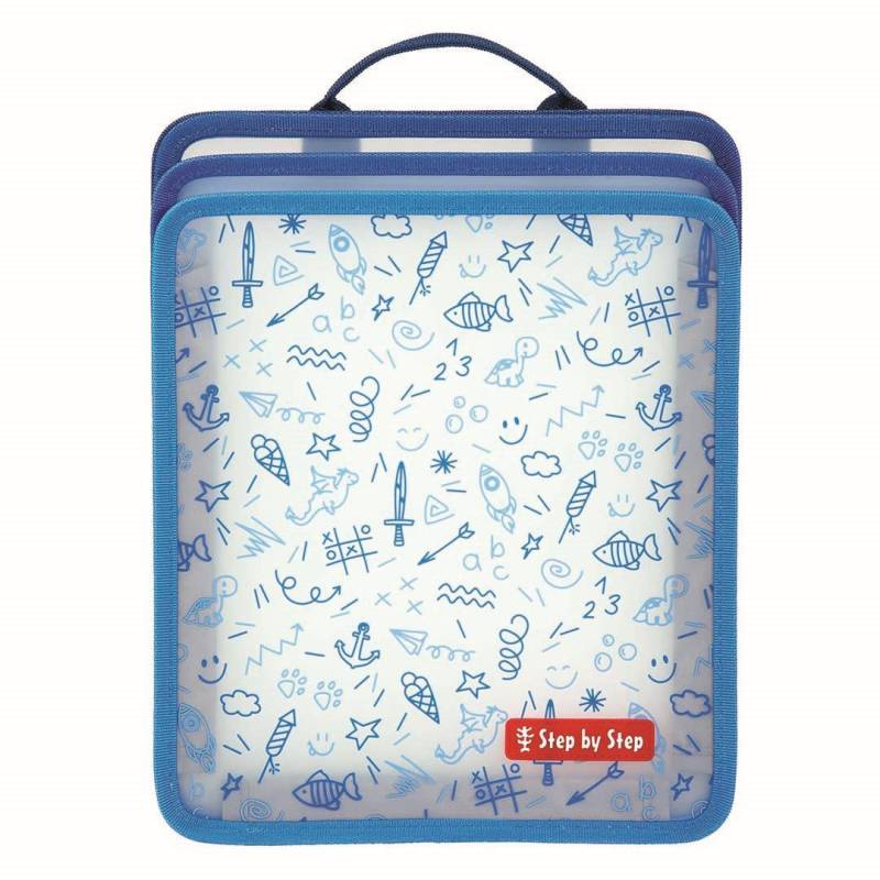 Step by Step - Schulzubehör Faltbare Heftbox Blau Blau von Step by Step