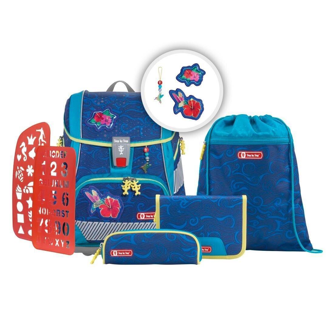 Step by Step - Step by Step 2in1 Reflect Rainbow Colibri Set 6-teilig Schulranzen Blau von Step by Step