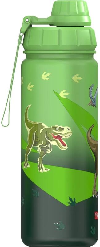 Step by Step - Step by Step Dino Isolierte Edelstahl Trinkflasche 500ml Grau von Step by Step