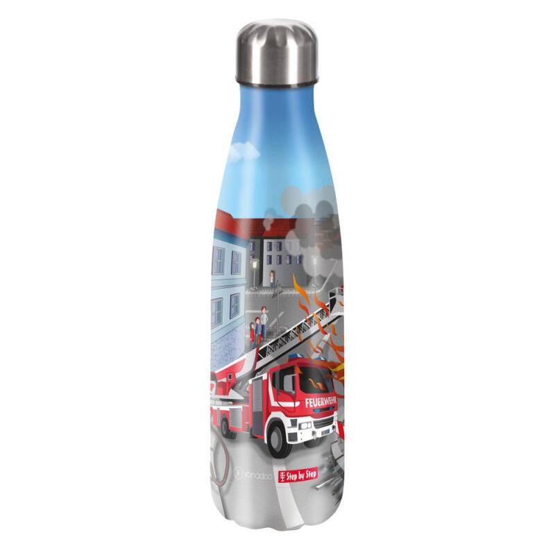 Step by Step - Step by Step Fire Engine Brandon Isolierte Edelstahl-Trinkflasche 0,5l Multicolor von Step by Step