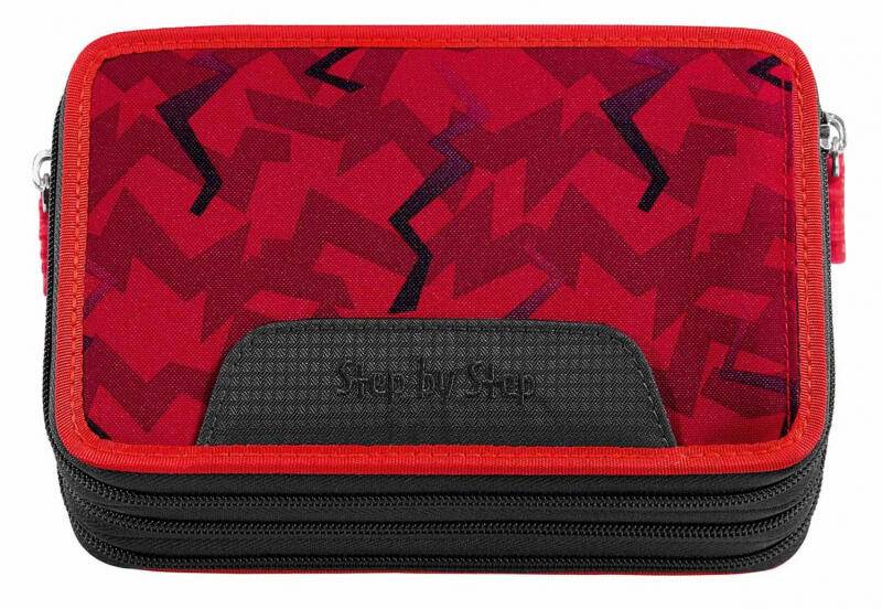 Step by Step - Step by Step Monster Truck Rocky XXL-Mäppchen drei Etagen gefüllt Rot von Step by Step