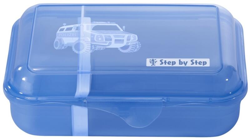 Step by Step - Step by Step Police Truck Charly Lunchbox mit herausnehmbarer Trennwand 0,9l blau Blau von Step by Step