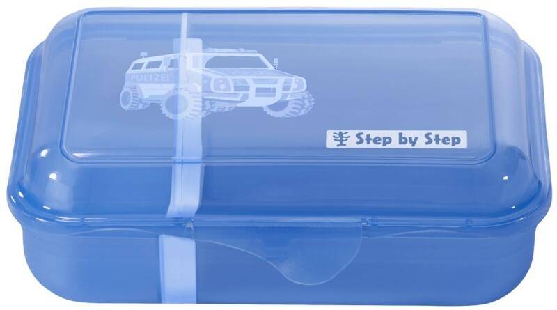 Step by Step - Step by Step Police Truck Charly Lunchbox mit herausnehmbarer Trennwand 0,9l blau Blau von Step by Step