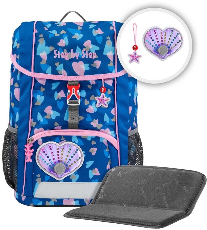 Step by Step - Step by Step Seashell Pearl Kid Reflect Kindergarten-Rucksack 380g 13l 3tlg. blau Blau von Step by Step