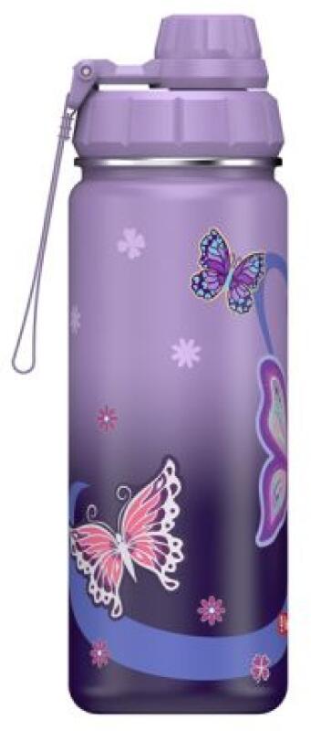Step by Step - Step by Step Sweet Butterfly Isolierte Edelstahl Trinkflasche 0,5 lila Lila von Step by Step