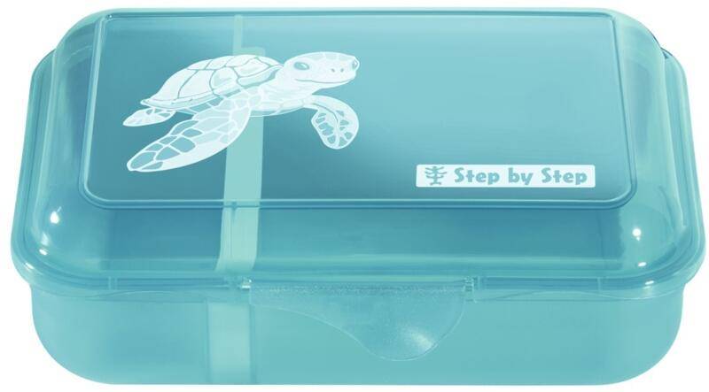 Step by Step - Step by Step Turtle Josie Lunchbox mit herausnehmbarer Trennwand 0,9l Blau von Step by Step