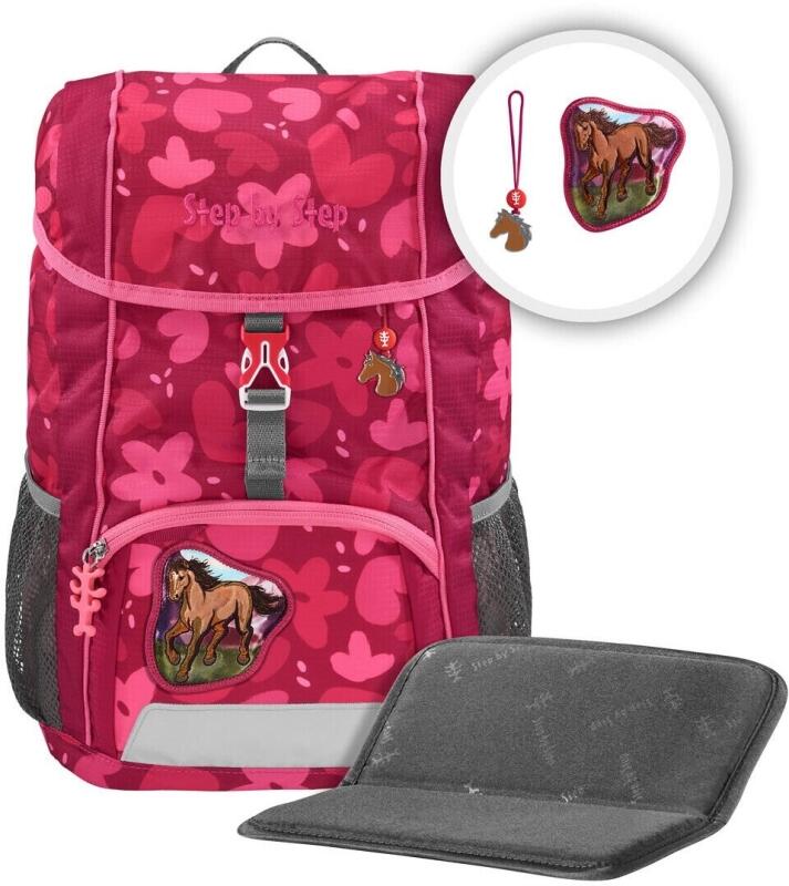 Step by Step - Step by Step Wild Horse Nora Kid Kindergarten-Rucksack 380g 13l 3-tlg. pink Pink von Step by Step