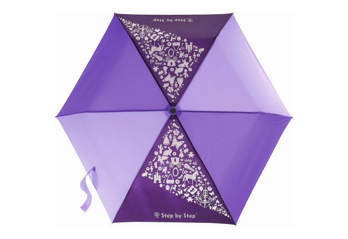 Step by Step Taschenregenschirm Step by Step Regenschirm Purple Magic Rain EFFECT von Step by Step