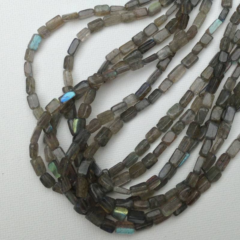 Labradorit Silbrig Graue Fliesen Multi-strang-Kette von StephMurrayJohnson