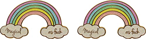 Stephanie Imports Moderne Emaille-Anstecknadel mit Legierungsgehäuse, magisches AF von Stephanie Imports