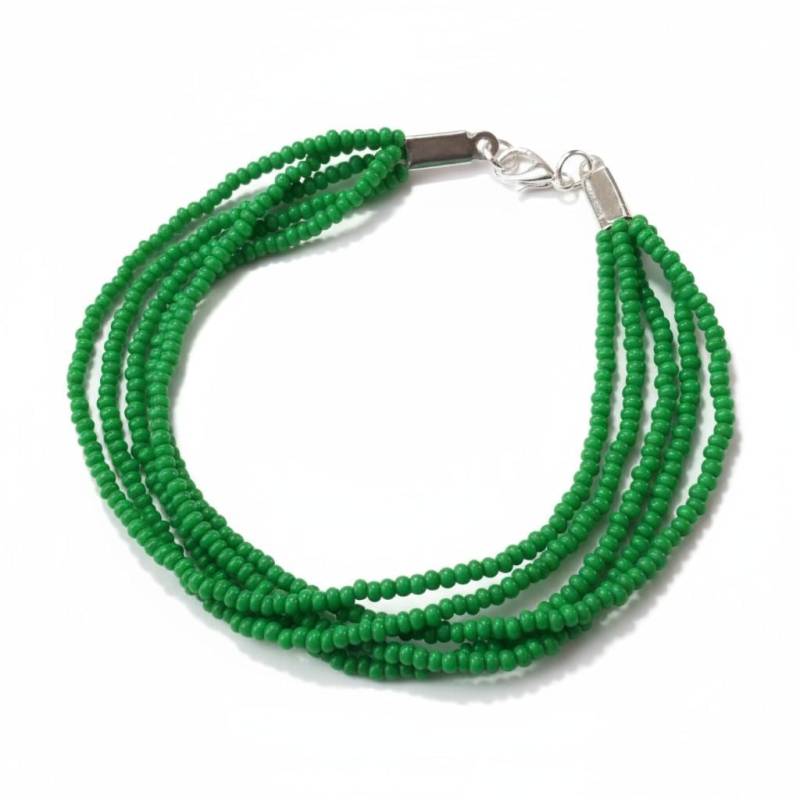 Kelly Green Armband, Perlenarmband Boho Perlenschmuck, Brautjungfer Geschenke von StephanieMartinCo