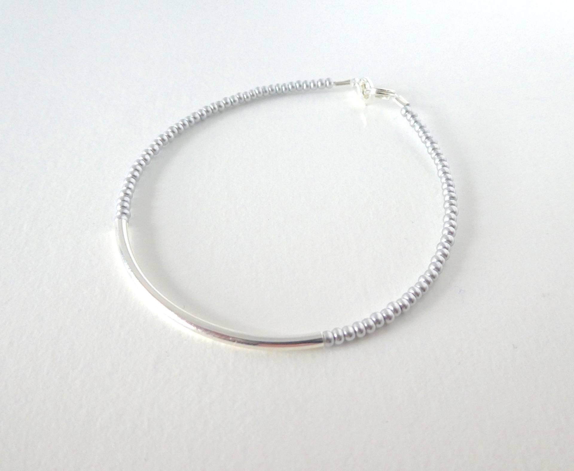Zierliches Sterling Silber Bar Armband, Perlenschmuck Plus Größe Und Extra Kleine, Einfache Geschenke von StephanieMartinCo