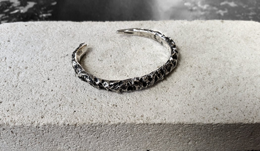 Steinbruch - Sterling Silber Armreif Steinbruch - Sterling Silber Armreif von StephanieRachaelAu