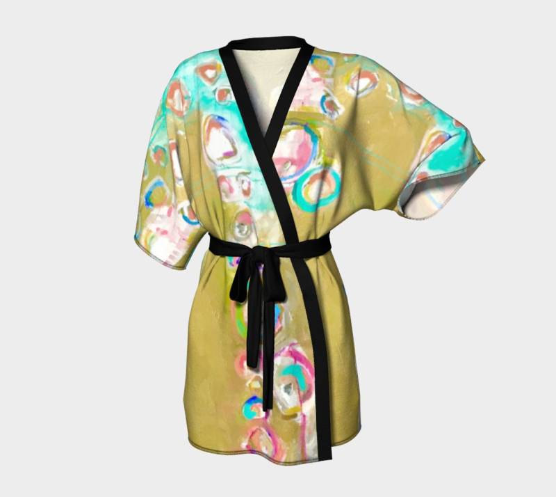 Abstrakte Tanz Kimono Robe von StephanieSaundersArt