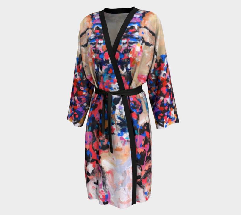 Bunte Gelassenheit Peignoir Robe von StephanieSaundersArt