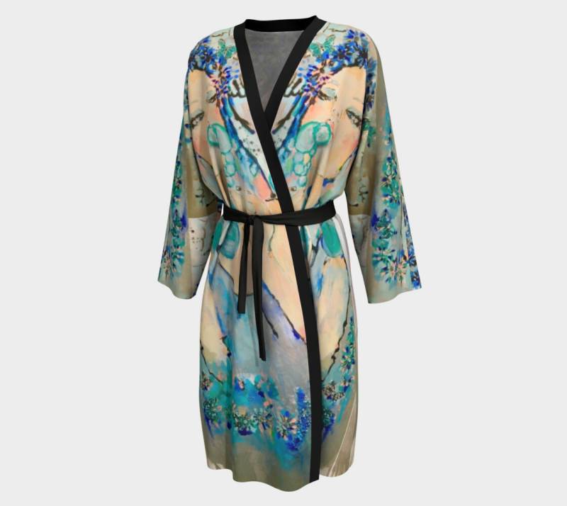 Eine Welt Voller Spaß Peignoir Robe von StephanieSaundersArt