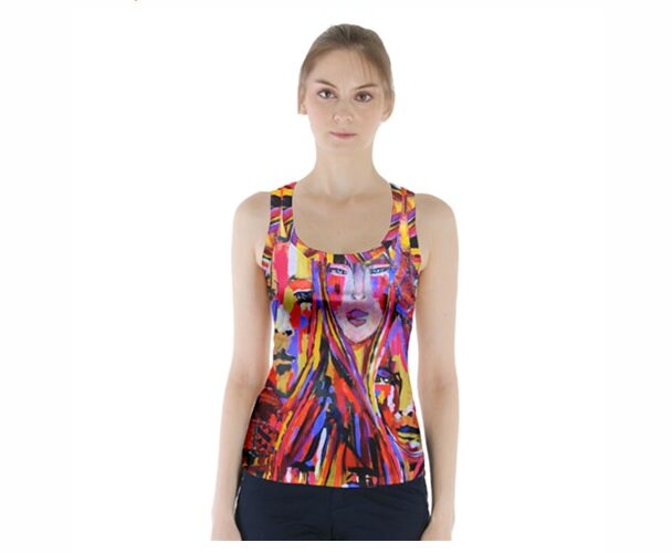 Kaleidoskop Ringerrücken Sport Top von StephanieSaundersArt
