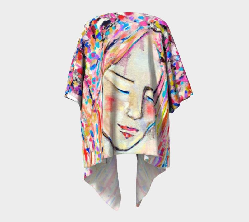 Kimono Schal Drapiert in Farbe Träumen von StephanieSaundersArt