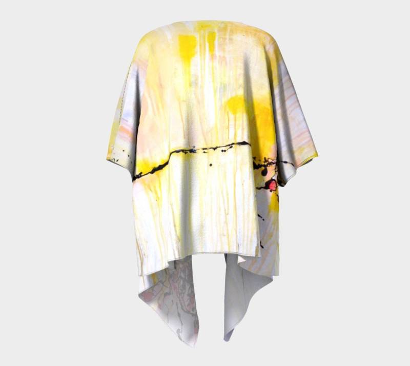 Wellenlänge Drapiert Kimono Schal von StephanieSaundersArt