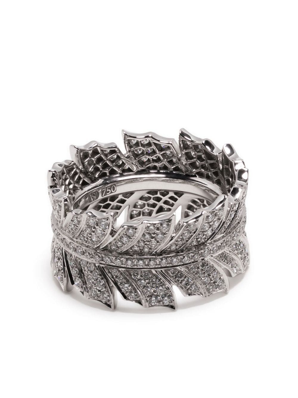 Stephen Webster 18kt Magnipheaant Band Weißgoldring mit Diamanten - Silber von Stephen Webster