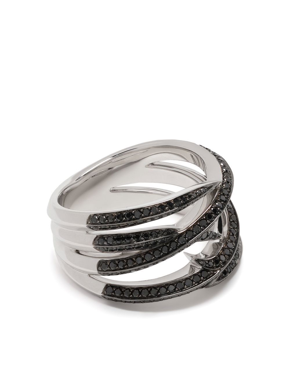 Stephen Webster 18kt Thorn Embrace Weißgoldring mit Diamanten - Schwarz von Stephen Webster